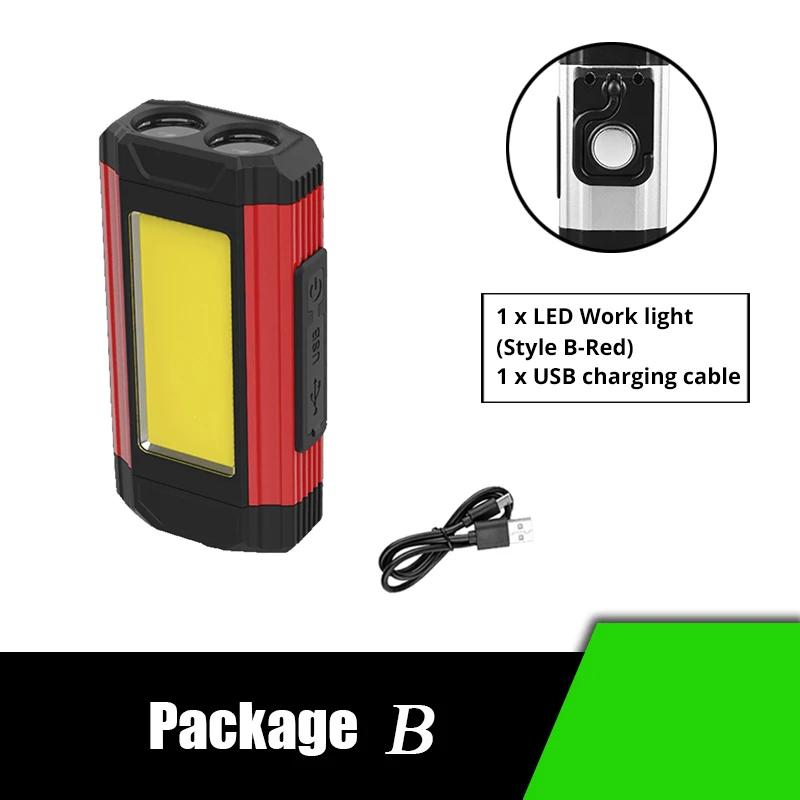 4000mAh Rechargeable Led Flashlight Led Work Light Camping Long Lasting Rechargeable Lamps Tiki Convoy Flashlights Bank Edc