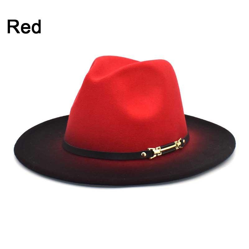 Шапки с градиентом цвета. Мужская и женская фетровая джазовая панама.