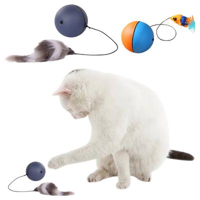 Интерактивные игрушки-мячи для кошек Забавные игрушки для кошек Быстро катящийся мяч Антидепрессивная игрушка для домашних кошек и котят