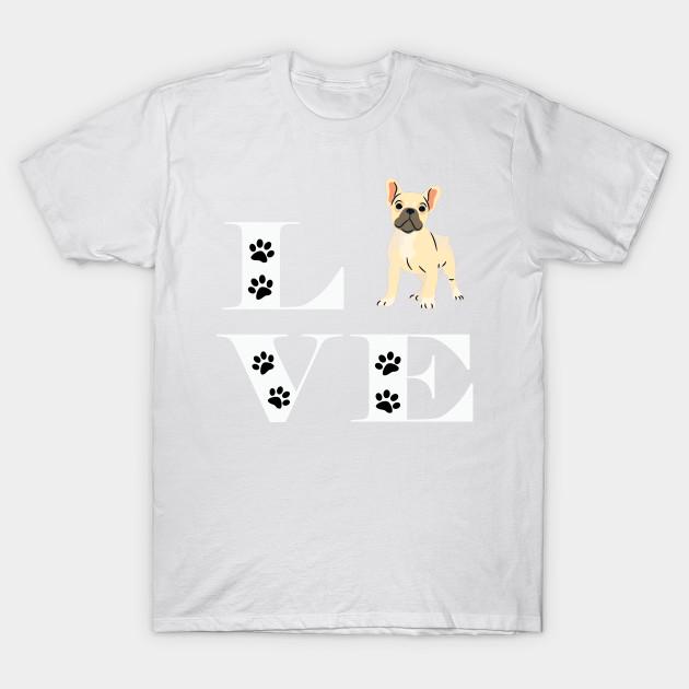 T Shirt Women I Love French Bulldog Harajuku Print Kawaii Tshirt Summer Short Sleeve Female T-Shirt Top Tee