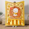 1pc Pochacco's Sweet Adventure Blanket, Seasonal Home Decor Gift for Family and Friend, Soft Throw Blanket Suitable for All Seasons, Living Room, Trav