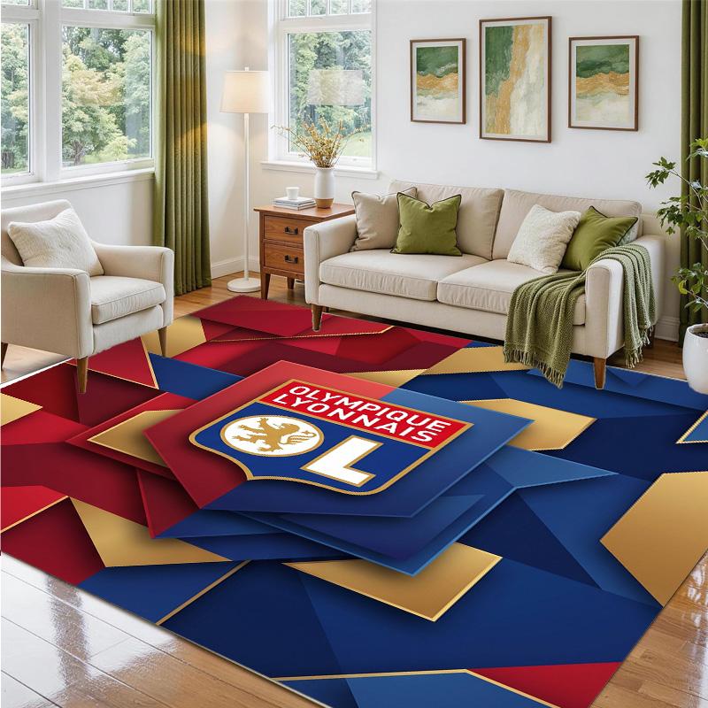 Lyon FC Design Crystal Velvet Rug Soft Decorative Mat for Bedroom Entrance