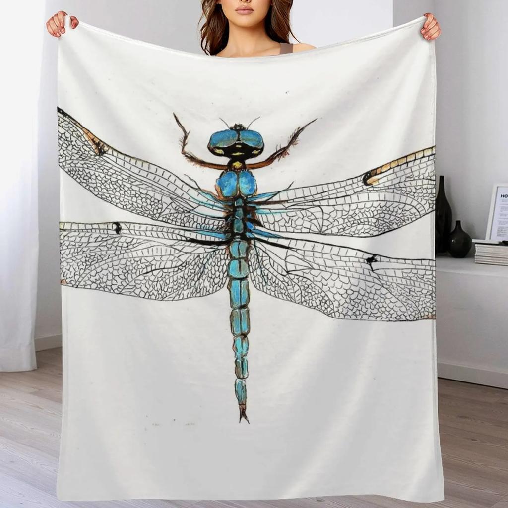 New Dragonfly Throw Blanket All Weather Soft Throw Blanket for Sofa
