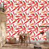 Watercolor chili paprika wallpaper for living room and bedroom 50x1000