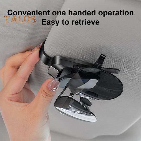 Универсальный держатель для солнцезащитных очков на козырек автомобиля, держатель для солнцезащитных очков одной рукой с ручкой, безопасный держатель для солнцезащитных очков, многофункциональный автомобильный органайзер для карточек и солнцезащитных очков