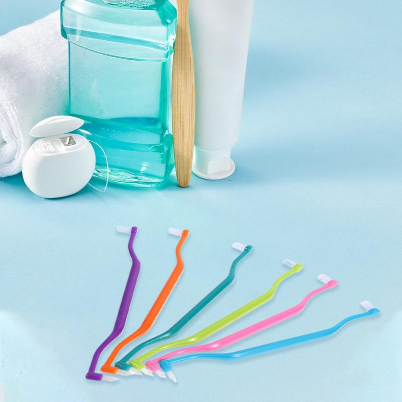 12Pcs Double Head Pet Toothbrush Soft Bristle Interdental Tooth Brush Small Dog Cat Puppy Oral Care Pet Toothbrushes