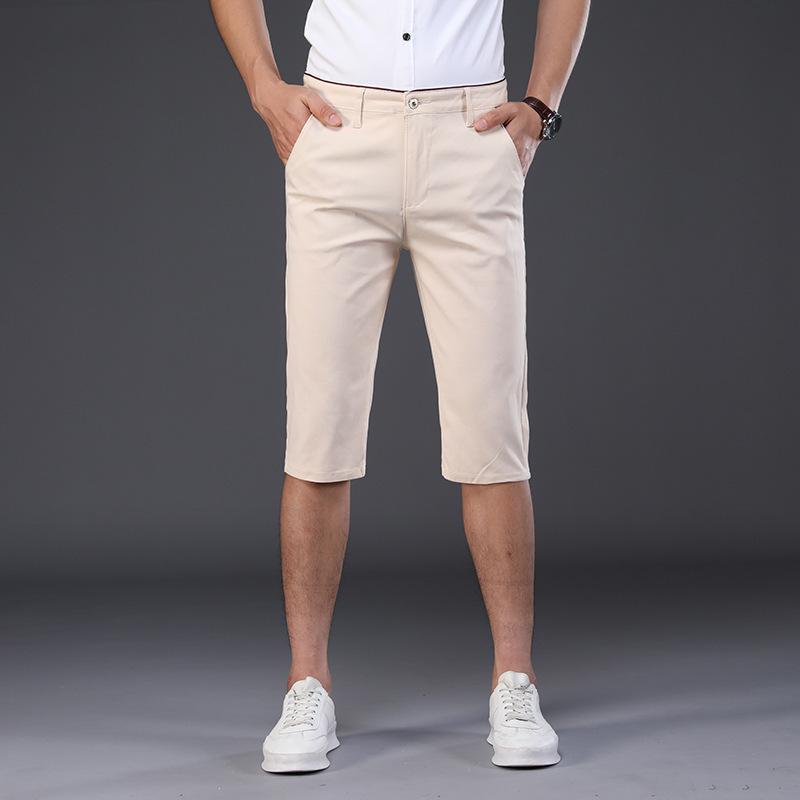 Мужские повседневные корейские версии модные хлопковые капри мужские брюки свободные прямые капри шорты брюки в западном стиле