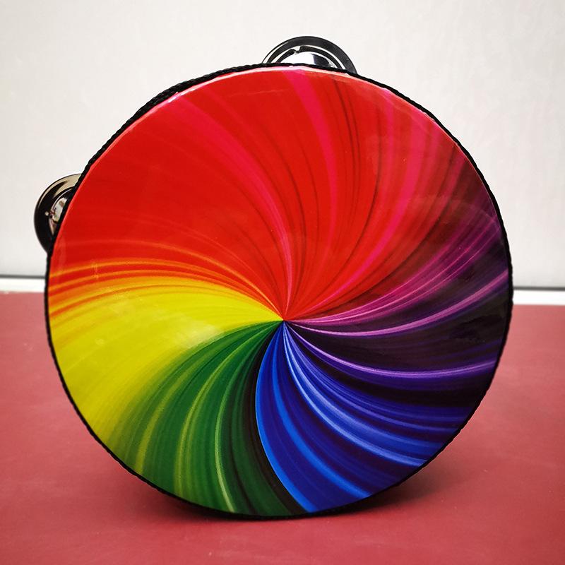 6-дюймовый тамбурин в дуньхуанском стиле: Древний Перформанс Ручной Барабан и Инструмент Орфа