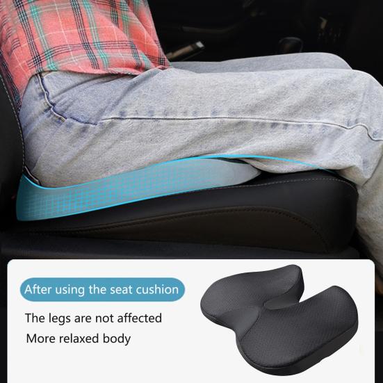Эргономичная подушка для автомобильного сиденья снимает давление, улучшает осанку, мягкая текстурная подушка для сиденья для работы и вождения