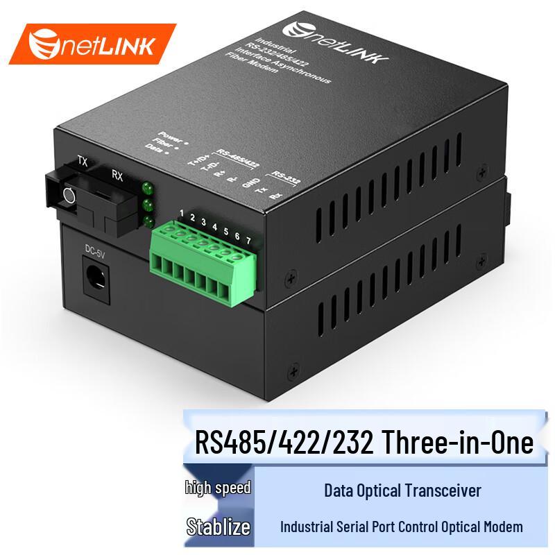 Serial Data Fiber Optic Transceiver