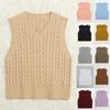 Sweater European and American Women's Knitted Vest Pullover V-neck Tank Top Sweater Sleeveless Top Women