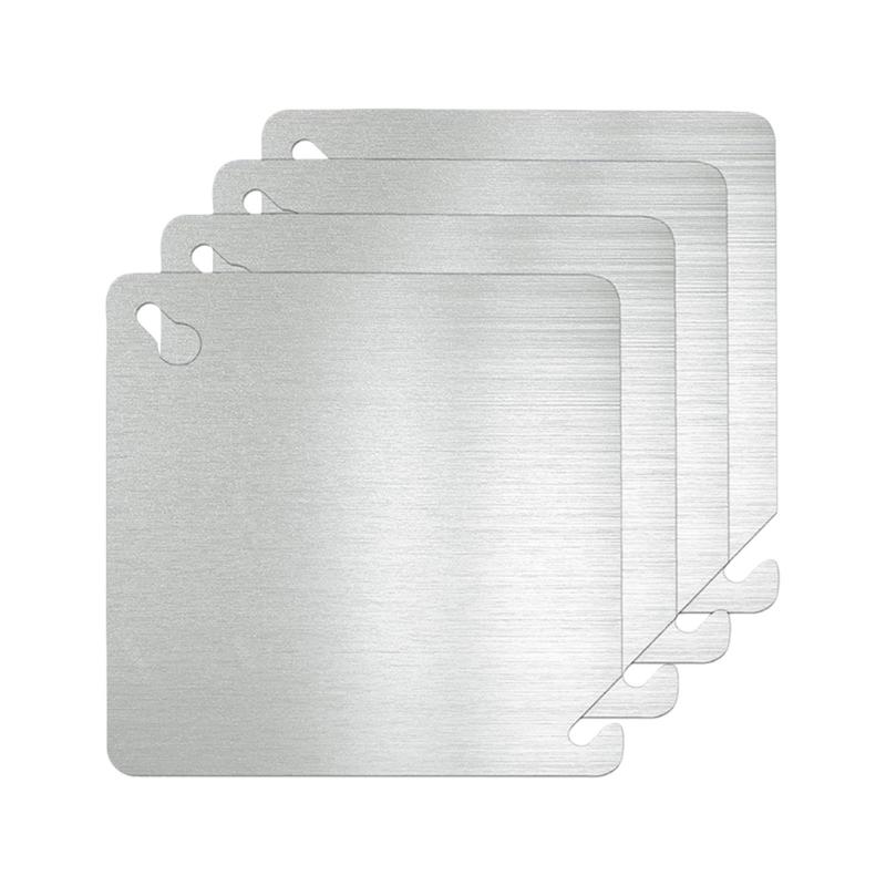 Modern Square Design Steel Cover Plate for 4 Square Inch Boxes Blank Metal Panel Suitable for Home & Office Decoration