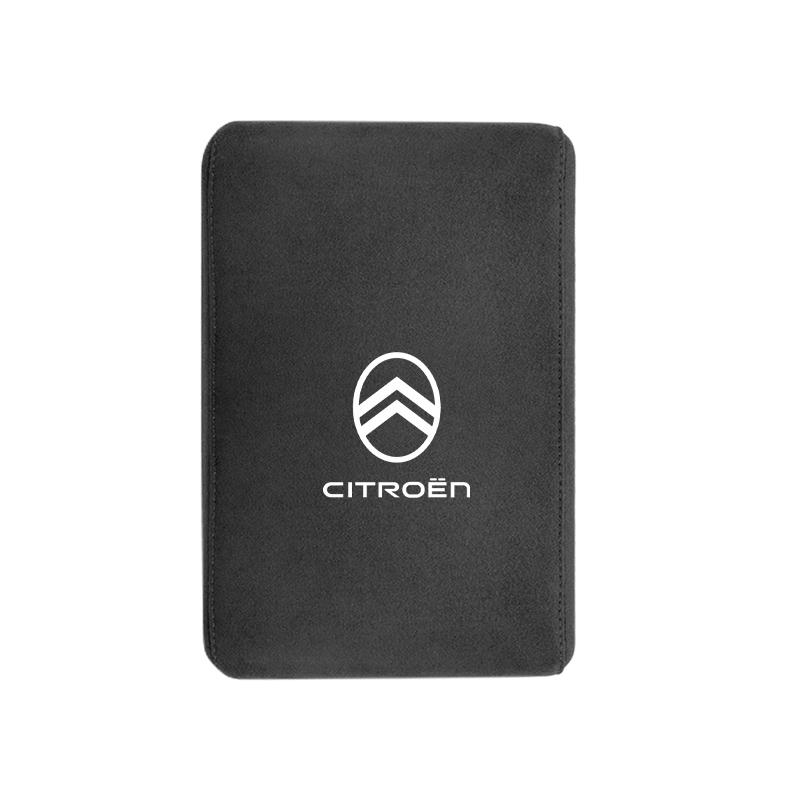 WSAU4 Car Armrest Box Heighten Pad Suede Arm Rest Cushion For Citroen C4 C3 C5 C5X e-C4 X e-C3 C-Elysee Berlingo C1 C6 C2 C-Crosser