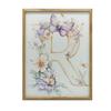 R Like Joy - Floral Poster R Like Joy - Floral Poster, 40X50 Cm, Gold Aluminum Frame, 230 Gsm Matte Paper