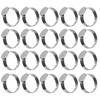 20 шт пустые кольца DIY регулируемые плоские кольца из нержавеющей стали основы для мужчин и женщин ювелирные изделия ремесло
