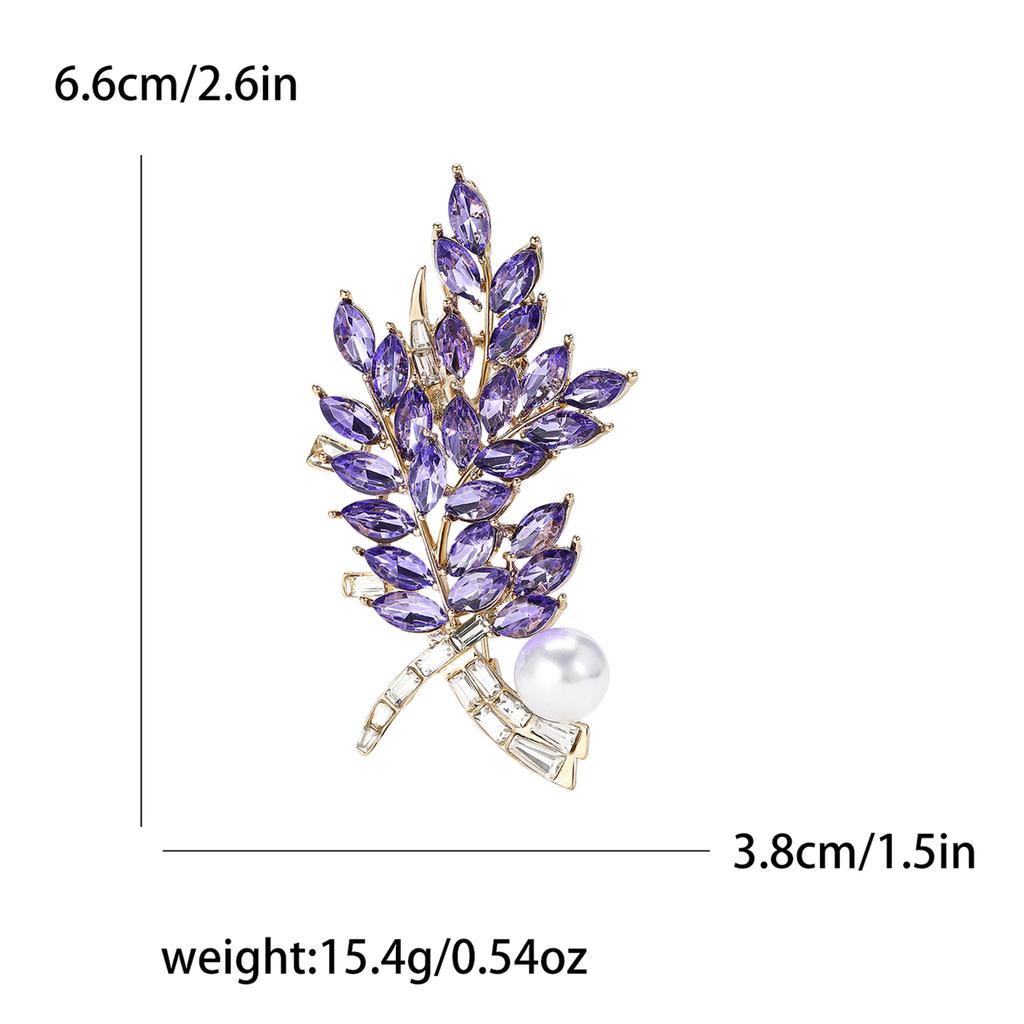 Модная роскошная брошь в виде колоса пшеницы из сплава с четырьмя головками, женское платье, брошь-украшение в виде чеонгсама