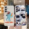 Мягкий прозрачный силиконовый чехол с рисунком аниме для Samsung A55 A35 Xiaomi Redmi Note 13 Pro 13C iPhone 15 Camera Противоударный защитный бампер