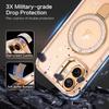 Coque de Protection - BOOLING - pour iPhone 17 - Silicone et PC avec Cercle Magnétique - Doré