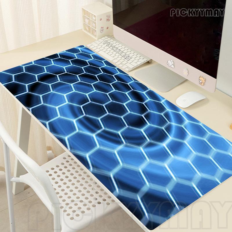 Hexagon Mouse Pads Gaming Mousepad Gamer Mouse Mat Keyboard Mats Desk Pad Geometric Mousepads XXL xcm For Computer