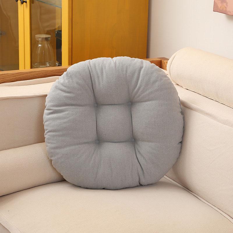 Round Chair Cushion For Dining Room Solid Color Sofa Comfortable Seat Cushion Japan Tatami Prayer Buttock Mat Home Decor
