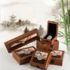 Earrings Rings Jewelry Display Box Pedant Jewelry Packaging Box Wooden Jewelry Box Dust-proof