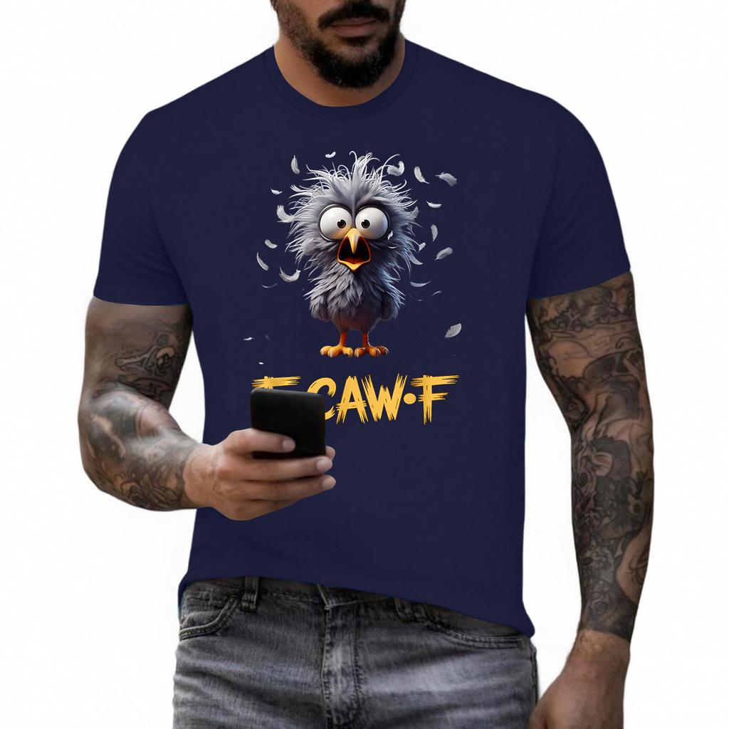 Funny F Caw F Chicken Rooster Cawing F-Caw-F Saying Pun T-Shirt