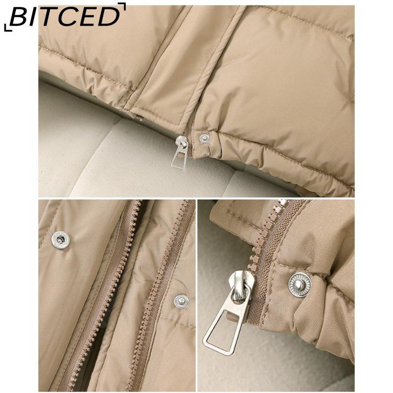 BITCED Women's Short Down-Filled Hooded Winter Coat