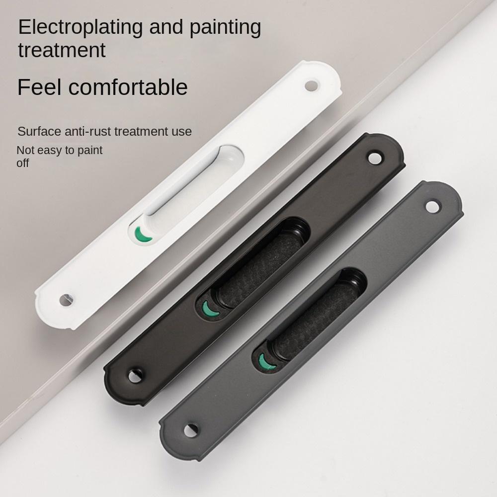 Invisible Door Handle Lock Stainless Steel Handle Lock Durable Window Latch  Sliding Window