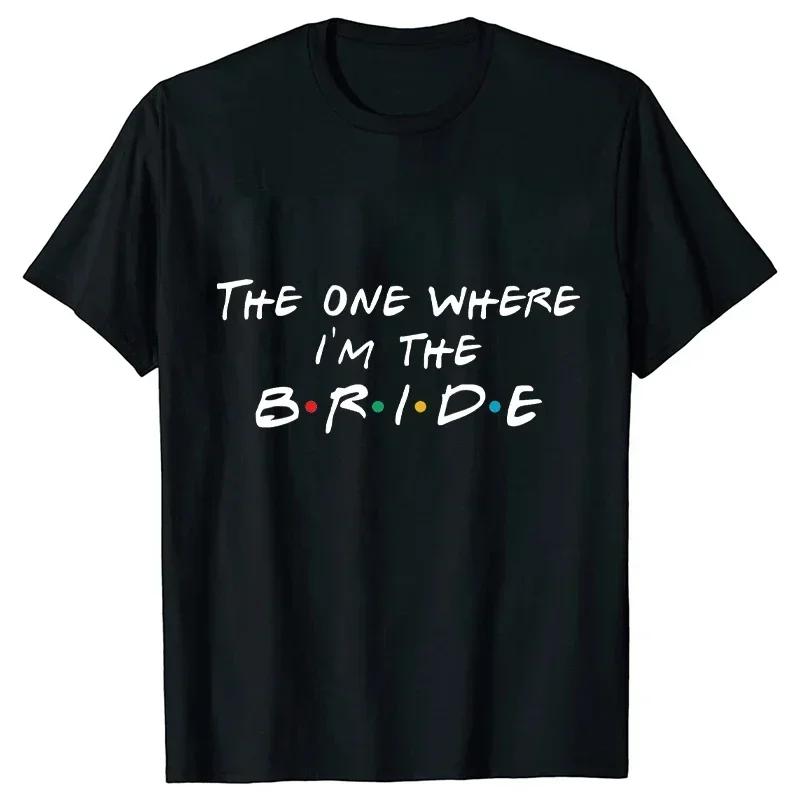 Friends Wedding Party T Shirt Y2K Team Bride Squad Tribe Shirt Bachelorette Hen Party Tees cheap clothing with free shipping