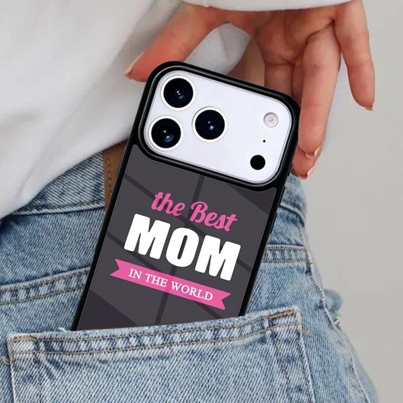 Лучшая мама никогда Чехол для телефона для iPhone 16e 15 14 13 12 17 Pro Max Plus Air 17pro Cover Coque