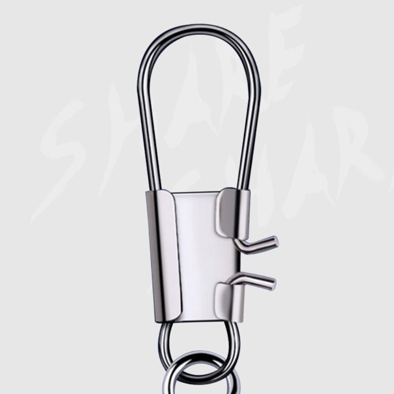 200 шт. Рыболовные вертлюжки-бочонки из высокоуглеродистой стали, Рыболовные бочонки, Соединители лески, Соединители рыболовных приманок, Инструмент, Прочный