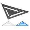 Треугольная линейка из алюминиевого сплава с метрической и имперской системой мер, четкая шкала, высокая точность, легко читаемая для инженера