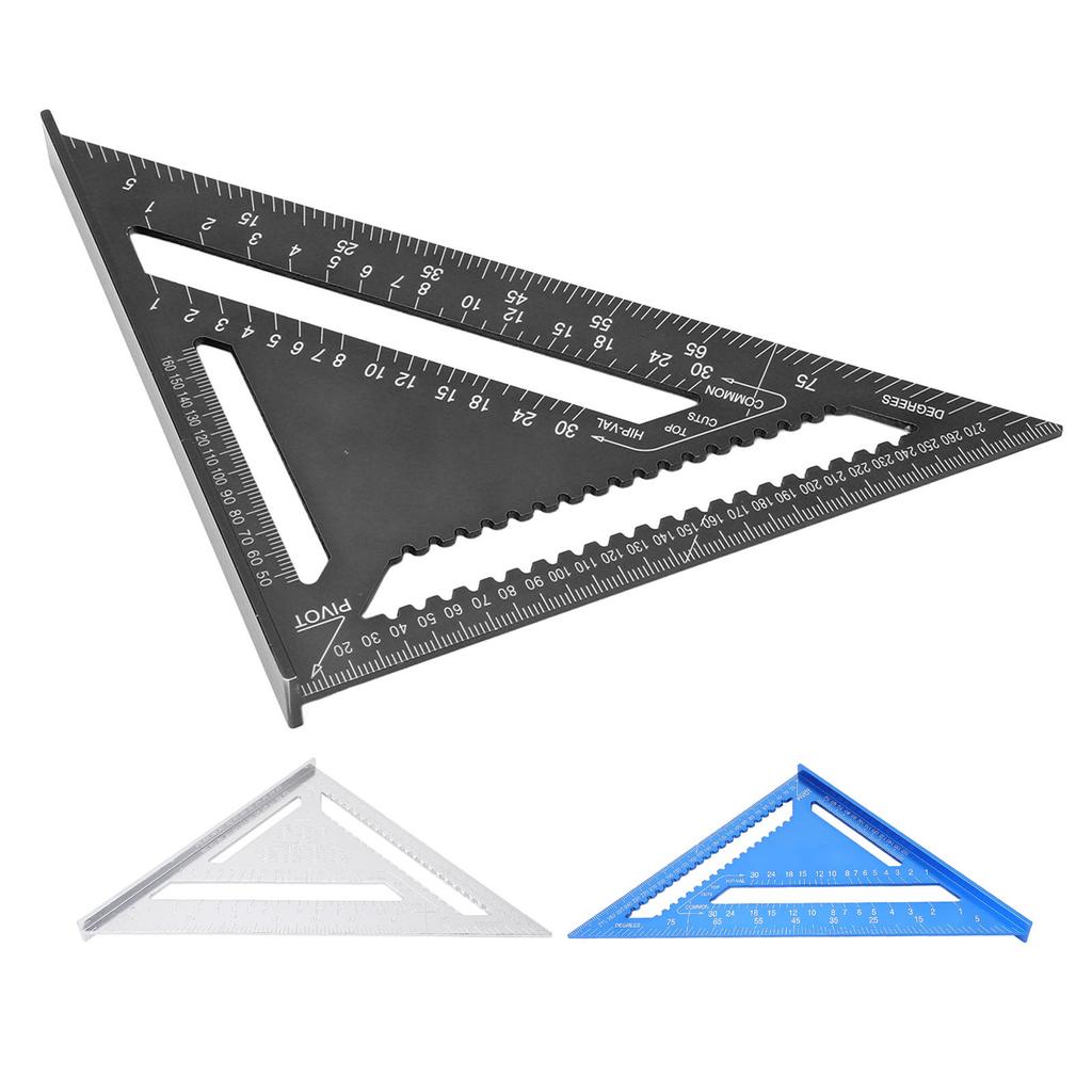 Треугольная линейка из алюминиевого сплава с метрической и имперской системой мер, четкая шкала, высокая точность, легко читаемая для инженера