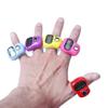 Random Color Finger Counter Ring 5 Digital LED Electronic Handheld Tally Counter Clicker Counter with Islamic Tasbih Bead