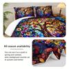 3pcs Bedding Set Colorful Sacred Life of Tree Print Cozy Duvet Cover Set King Queen Twin Single Size Birthday Gift Bedroom Decor