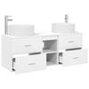 Bathroom Furniture Set 3 pcs White 49.5 x 44.5 x 65.5 cm