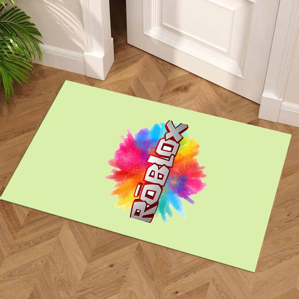 Roblox Area Rug Perfect for Game Room Dormitory Playrooms Kitchen Antislip Carpet Decorate Offices Perfect Gift for Valentine's Wedding Birthday