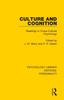 The Culture and Cognition : Readings In Cross-Cultural Psychology Book
