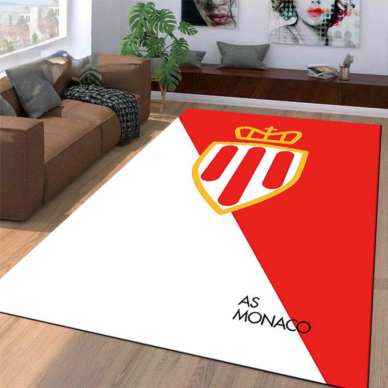 Red and White Shield Carpet Design suitable as a non-slip mat for the living room or bedroom sofa