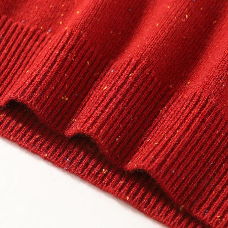 Antonio Men's Retro Henley Collar Heavy Cashmere Sweater