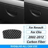 For Renault Clio 2002-2005 Carbon Fiber Center Console Gear Shift Window Lift Air Vent Panel Trim Set Car Accessories Sticker