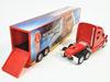 Kinsmart Грузовик с контейнерным полуприцепом Kenworth T700, масштаб 1/68, литая модель, с инерционным механизмом, литая модель автомобиля (красный)