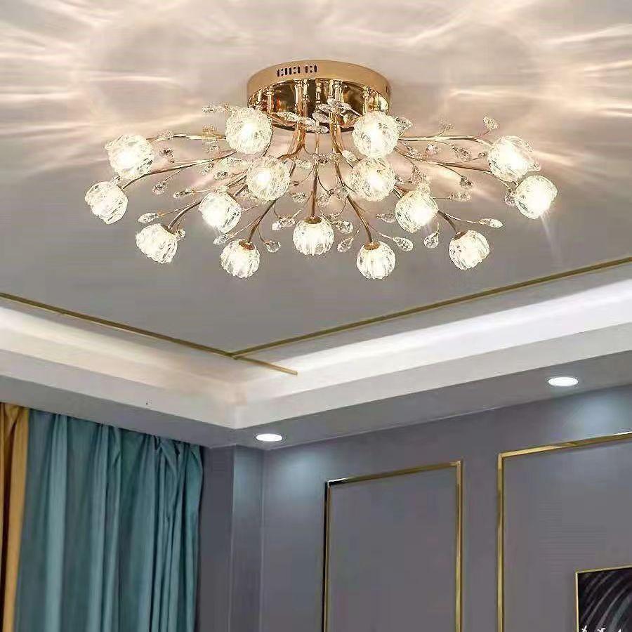 Современные хрустальные потолочные светильники, светодиодные светильники для коридора, потолочные светильники для гостиной, кухни, золотые светильники для спальни, lampara светодиодные techo