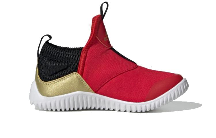 Adidas Rapidazen C Non slip Lightweight Low top Kids' Running Shoes Red Gold Children Aged 3 7 Years Old EH1693