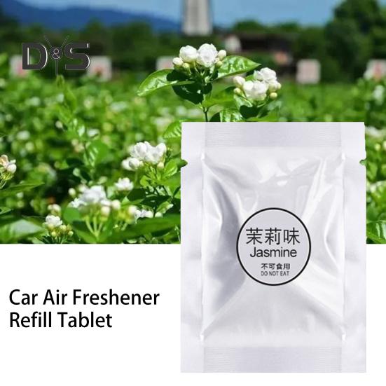 10Pcs PE Car Aromatherapy Tablets Refresh Your Ride with Customizable Fragrances Easy Install Scratch Free for All Car Models