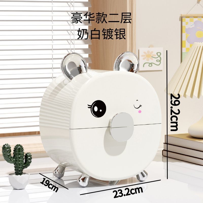 Cute Multi-Layer Drawer Desktop Organizer for Girls: Dormitory Makeup & Hair Accessory Storage Box Organizer for Hair Clips, Cosmetics Hairpieces