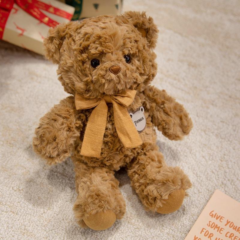Cute Bow Bear Hug Bear Doll Plush Toy Teddy Bear Doll Children'S Company Soothing Doll