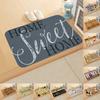40x60cm Entrance Welcome Doormat Bathroom Kitchen Floor Mat Sweet Home Letter Rug Anti-Slip Floor Carpet For Hallway Living Room