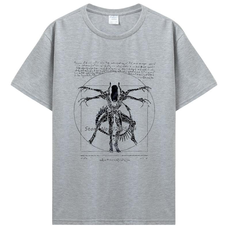 Брендовая футболка Homme Tees Крутые вещи для подростков Футболка Da Vinci Alien Подарки для геймеров для мужчин Уличная одежда