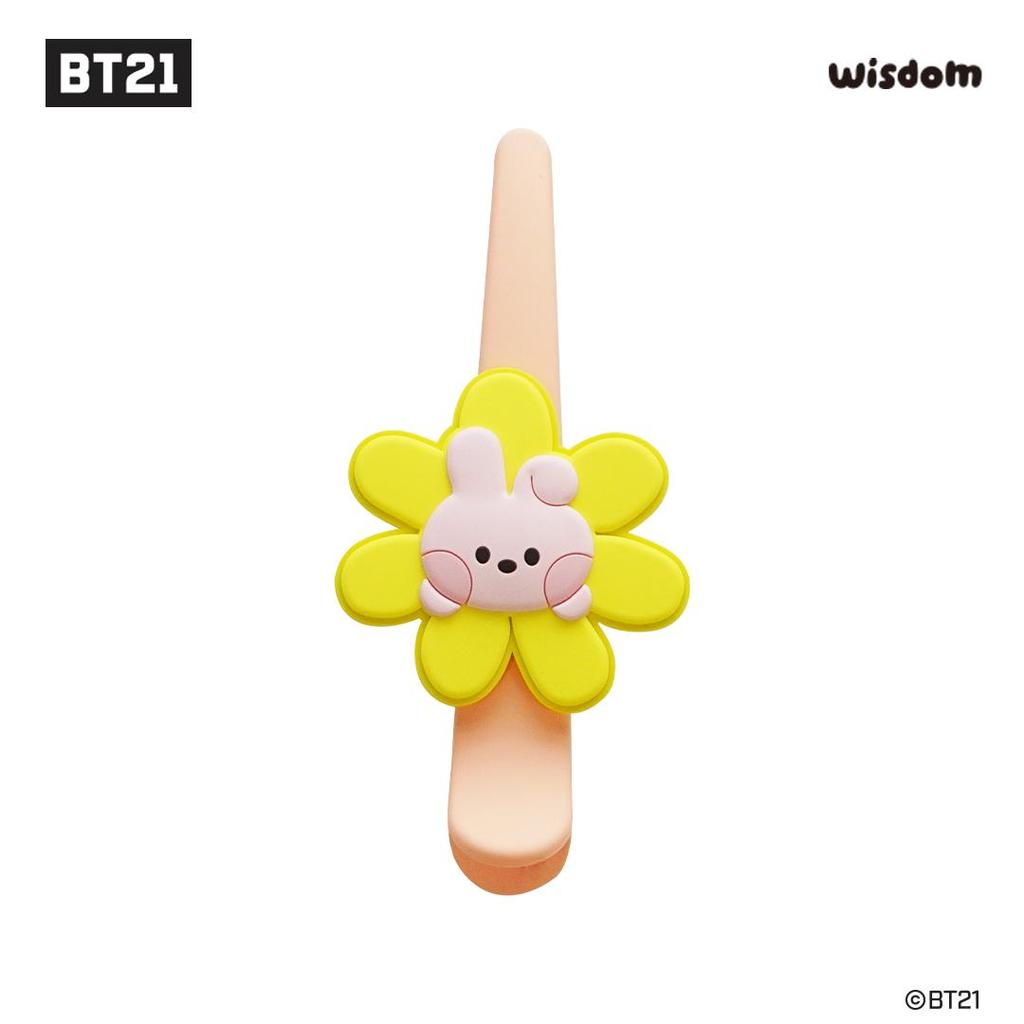 BTS (Бантан Бойз) Мини-заколка для волос BT21 Happy Flower, официальная, оригинальная, аутентичная, K-POP, айдол
